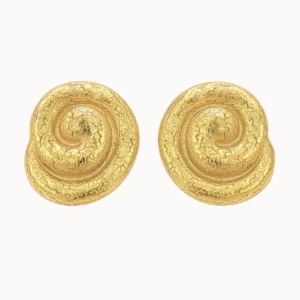 Swirl Earrings - Forgyldt