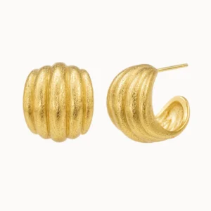 Coil Earrings - Forgyldt