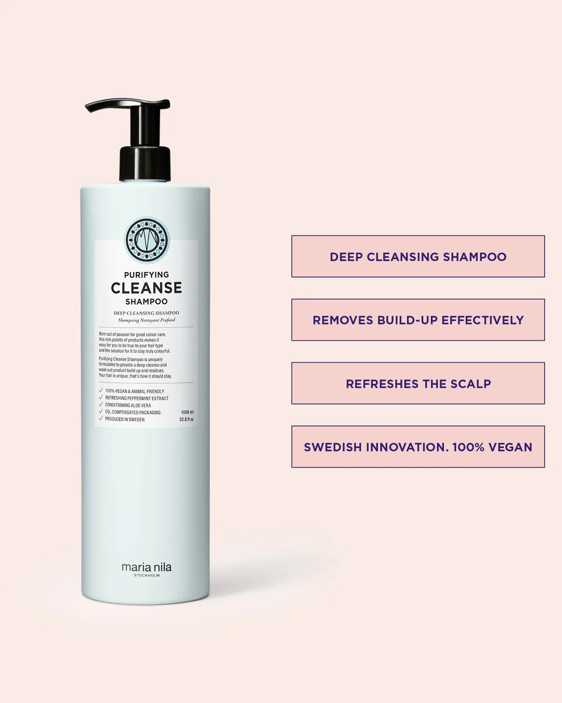 Maria Nila Purifying Cleanse Shampoo - Image 3