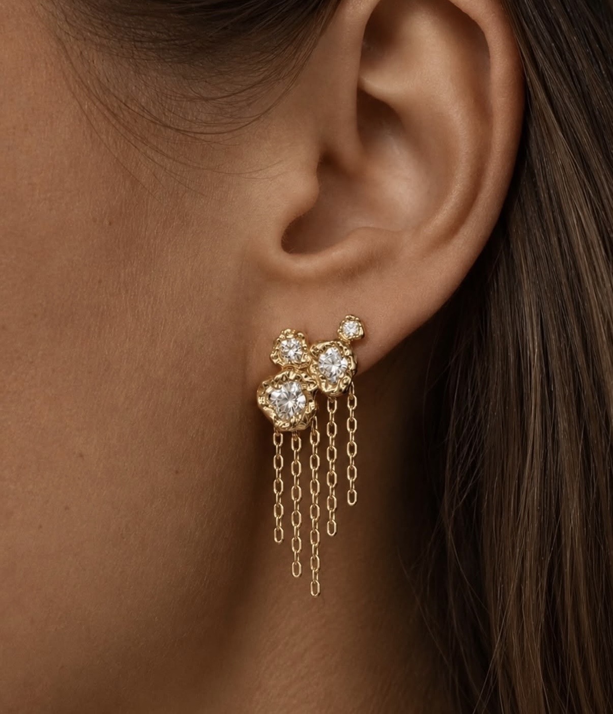 Dione Earrings ( forgyldt ) - Image 2